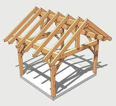 12x14 Timber Frame Plan Timber Frame Hq Timber Frame Plans Post And Beam Shed Timber Frame Construction