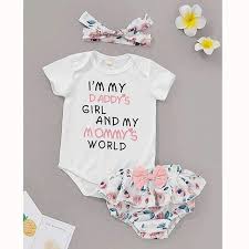 Baby Girls Baby Boy Baby Girl Fashion Baby Boy Fashion European Baby Fashion Baby Summer Fashion Floral Print Bodysuit Floral Romper European Baby Fashion