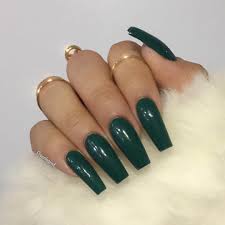 link all my designs are made with only nail polishes or acrylic paints, its my real nails. Pin By Dasova On Nails Green Acrylic Nails Green Nails Christmas Nails Acrylic