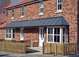 Our bay, bow, and box window roofs come to you in one piece, built on their own 5/8 inch plywood base, and ready to simply set atop and fasten to the existing bay window structure. Door Bay 10700 10 Bay Window Roofs