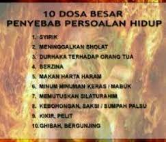Tidak boros dan tidak pelit dalam berinfak. 10 Dosa Besar Blog Of Isa Ismet Khumaedi