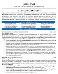 Maintenance managers are in charge of the upkeep and maintenance of maintenance managers in fulfilling their role develop and implement procedures/policies for effective property maintenance. Maintenance Resume Example Maintenance Director Manager