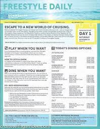 norwegian escape daily activity plan norwegian cruise escape norwegian escape honeymoon cruise