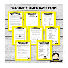 These are all free printable baby shower games that can be printed right from your computer in a matter of minutes. Bumble Bee Baby Shower Cutestbabyshowers Com