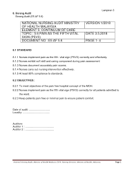 The audit is a means by which nurses themselves can define standards. Bor Nna Final Rev 03 05 2018 Pdf Audit Nursing