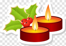 Christmas Decoration Illustration Fruit Red Cartoon Candle Transparent Png