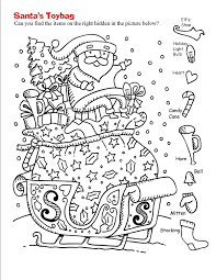 Hidden Picture Worksheets Christmas Hidden Pictures Christmas Worksheets Hidden Picture Puzzles