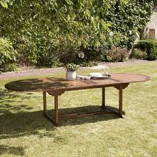 1'054 offres dans table de jardin. Table Ovale Double Extension 200 300 X 120 Cm En Bois Teck Huile