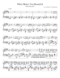 What Makes You Beautiful One Direction For Solo Piano Sheet Music For Piano Solo Musescore Com