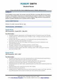 It is actually your skills, competencies, and academic achievements (if any) that will pique an employer's. Student Nurse Resume Samples Qwikresume