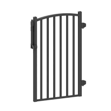 Peak Aquatineplus 3 Ft X 4 Ft Black Aluminum Fence Pool Gate Black Powder Coat In 2020 Aluminum Fence Gate Aluminum Fence Pool Gate