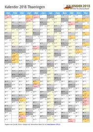 Maandelijkse en weeekly kalenders beschikbaar. Kalender 2018 Thuringen Zum Ausdrucken Kalender 2018