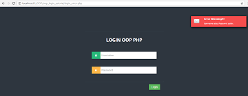 You need to create a new user to be able to access to the mysql database server from php script. Cara Membuat Form Login Dengan Oop Object Oriented Programming Php Mysql
