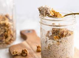 Oats greek yogurt milk blueberries prunes cinnamon honey shredded coconut chia seeds. 51 Healthy Overnight Oats Recipes For Weight Loss Eat This Not That