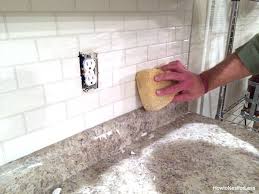 How To Install A Kitchen Backsplash The Best And Easiest Tutorial White Subway Tile Backsplash Kitchen Backsplash Designs Diy Backsplash