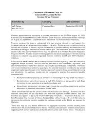 Comments of Powerex Corp.