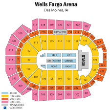 Wells Fargo Arena Online Charts Collection