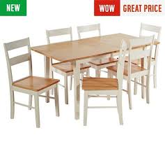 Rating 4.6567 out of 5. Buy Habitat Chicago Solid Wood Extending Table 6 Chairs Dining Table And Chair Sets Argos Kitchen Tables For Sale Kitchen Table Chairs Solid Wood Table