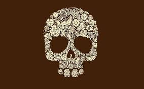 2560x1600 tetris pattern hd widescreen. Hd Wallpaper White Floral Skull Artwork Patterns Minimalism 2560 X 1600 Wallpaper Flare