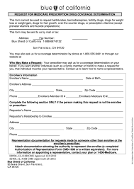 Maybe you would like to learn more about one of these? Request For Medicare Prescription Drug Coverage Determination Form Blue Shield Of California Printable Pdf Download