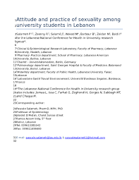 Wellspan health is an integrated health system that serves the communities of central pa and northern md. Doc Attitude And Practice Of Sexuality Among University Students In Lebanon Pascale Salameh Nina Zeidan And Rony M Zeenny Academia Edu