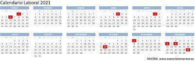 29/12/2020 09:54actualizado a 30/12/2020 07:40. Calendario Laboral 2021 Con Festivos En Madrid Barcelona