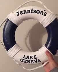 Present your favorite seafarer with their very own, personalized life ring! Life Preserver Decoration Small