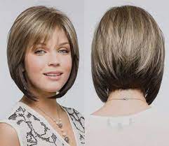Sophistication meets convenience in this style. Short Angled Bob Haircut With Bangs Novocom Top