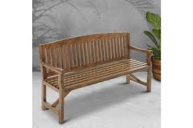 Compare steel outdoor patio garden park bench with cast iron welcome backrest. Gardeon Outdoor Bench Garden Bench Natural Matt Blatt