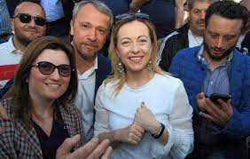 There is not much to joke about. Giorgia Meloni Rechte Aufsteigerin Swz