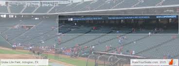 Texas Rangers Globe Life Park Seating Chart Interactive