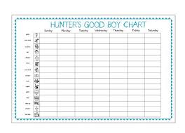 Personalized Good Deed Chart For Toddler Boys Toddler