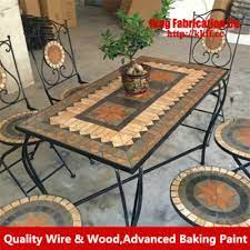 Our pompeii collection of occasional tables are not just your everyday display tables. European Style Wrought Iron Garden Outdoor Courtyard Dining Chair Mosaic Dining Table Table Stand Table Pvctable Chair For Children Aliexpress