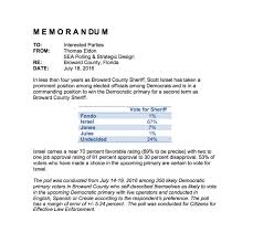 Poll Sheriff Scott Israel Beating Opponents 10 To 1 Despite Prisoner Escape Browardbeat Com Politics News Views By Buddy Nevins