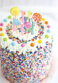 Happy Birthday Rice Krispie Treats Rice Krispie Treat Sprinkle Cake Sprinkle Bakes Is Four Colorful Birthday Cake Colorful Cakes Eat Cake