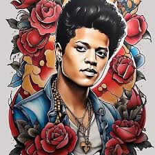 Un tatuaje inspirado en Bruno Mars