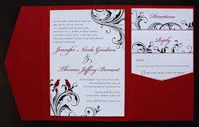 Pin By Cynthia Ezell On My Wedding Black Wedding Invitations Red Wedding Invitations Red Wedding