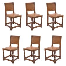 Set Of Six Robert Mouseman Thompson Dining Chairs 1stdibs Com Antique Dining Room Chairs Dining Room Chairs Dining Chairs