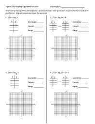 Worksheet by kuta software llc. Graphing Logarithmic Functions Worksheet Answer Key By Kristen Mathison