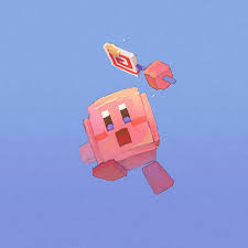 Here's a new and improved render of ice kirby i did a while ago #blender #. Minecraft Kirby