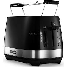 Delonghi Toaster Active Line Ctla 2103 Bk 2 Part S 900 W Noir Grille Pain Noir