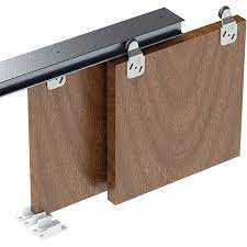 Let us help you design your door system check out our barn door hardware, black flat track for hanging doors from the wall we offer hardware for doors from 50. Coburn Wardrobe Double 60 Sliding Door Track 1 8m Satin Chrome Ray Grahams Diy Store