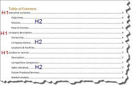Create A Table Of Contents Toc In Word Redcape