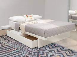 Miranda white queen storage platform bed. Japanese Storage Bed No Headboard Get Laid Beds