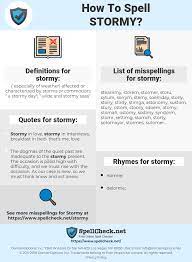 Grammar, reading, spelling, & more! How To Spell Stormy And How To Misspell It Too Spellcheck Net