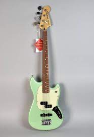 2017 Fender Limited Edition Mustang Electric Bass Surf Green Imperial Vintage Guitars Reverb Guitar Bass Bass Guitar