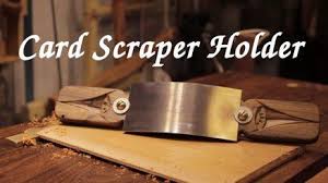 Want to see how the author makes the card? Card Scraper Holder Hand Tools Woodworking Equipment Woodworking At Home Scraper