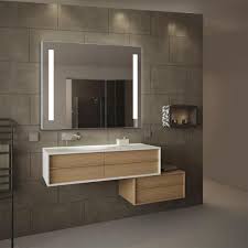 Drop dead gorgeous towel shelves above toilet rack behind. Ltl Home Products Royale 32 In X 28 In Lighted Impressions Frameless Recessed Led Mirror Medicine Cabinet In Aluminum Li5164 The Home Depot In 2021 Modern Bathroom Design Modern Bathroom Mirrors Small Bathroom Remodel