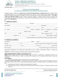 (1), depozitarul central va actualiza în evidențele sale datele de identificare ale acționarilor (3) acționarii titulari de conturi individuale administrate de către depozitarul central au obligația de a cererea de eliberare a listei de coduri confidențiale; Contract De Intermediere Ssif Carpatica Invest Sa