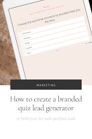 How To Create A Branded Quiz Intentionally Designed In 2020 Personal Branding Strategy Quiz Free Quiz